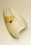 Suzan Rezac. "Anteos Clorinde". Brooch/pendant. Silver, 18K gold, shibuichi, shakudo. Constructed and inlaid.