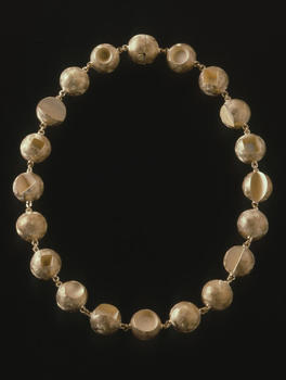 Suzan Rezac, 18K gold beaded choker