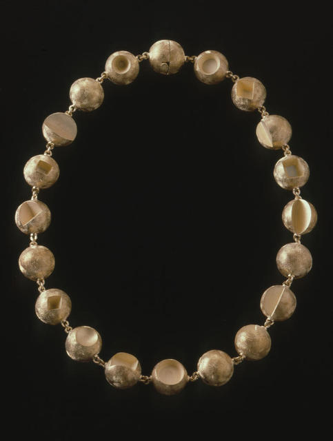 Suzan Rezac, 18K gold beaded choker